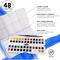 Daler-Rowney® Aquafine 48 Color Half-Pan Watercolor Travel Set with Brush